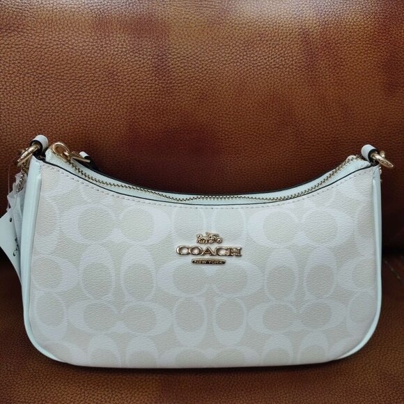 Coach Teri Shoulder Bag In Signature Canvas CA548🥥 - Picture 4 of 6